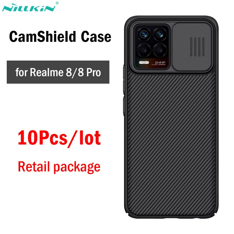 

10Pcs/lot Wholesales Nillkin CamShield Case for OPPO Realme 8 / 8 Pro Case Cover Slide Camera Lens Protection