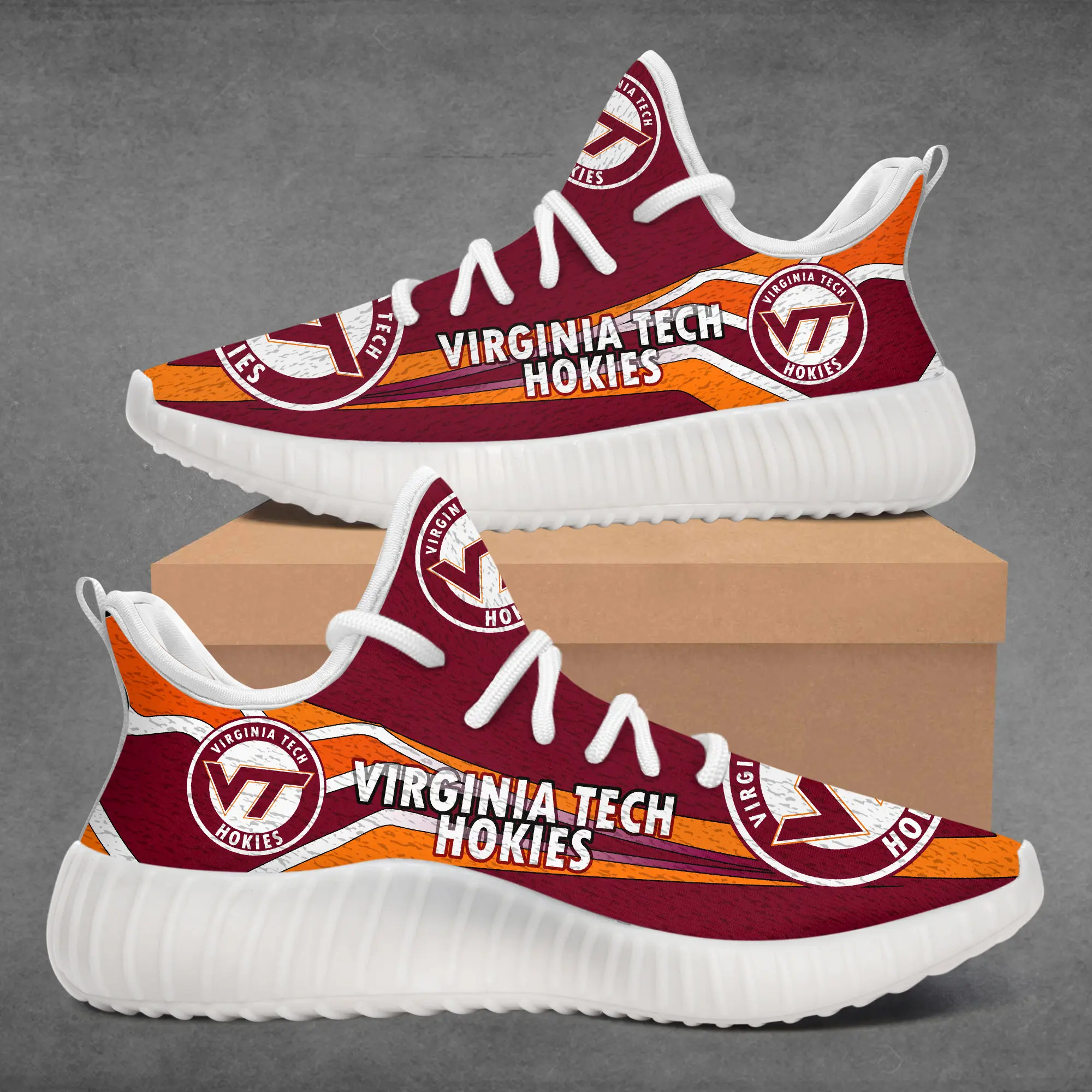 

Custom VIRGINIA-TECH-HOKIES ANIMEI-llustration Sports Sneakers Shoes