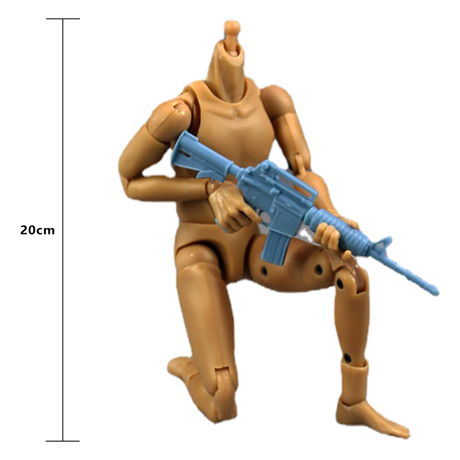 

1:12 Moveable Joints Male Body 1.0 Model Action Man Toy with Spare Hands DIY