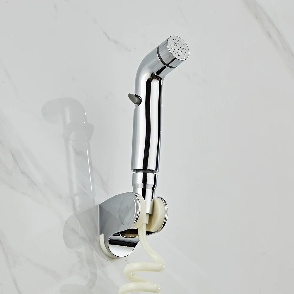 High Quality ABS Wall Cold Water Handheld Toilet Bathroom Bidet Sprayer Shower Head Nozzle Spray Sprinkler Chromed PQ-780L | Обустройство