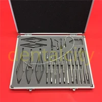 21pc stainless steeltitanium alloy ophthalmic cataract eye micro surgery surgical instruments