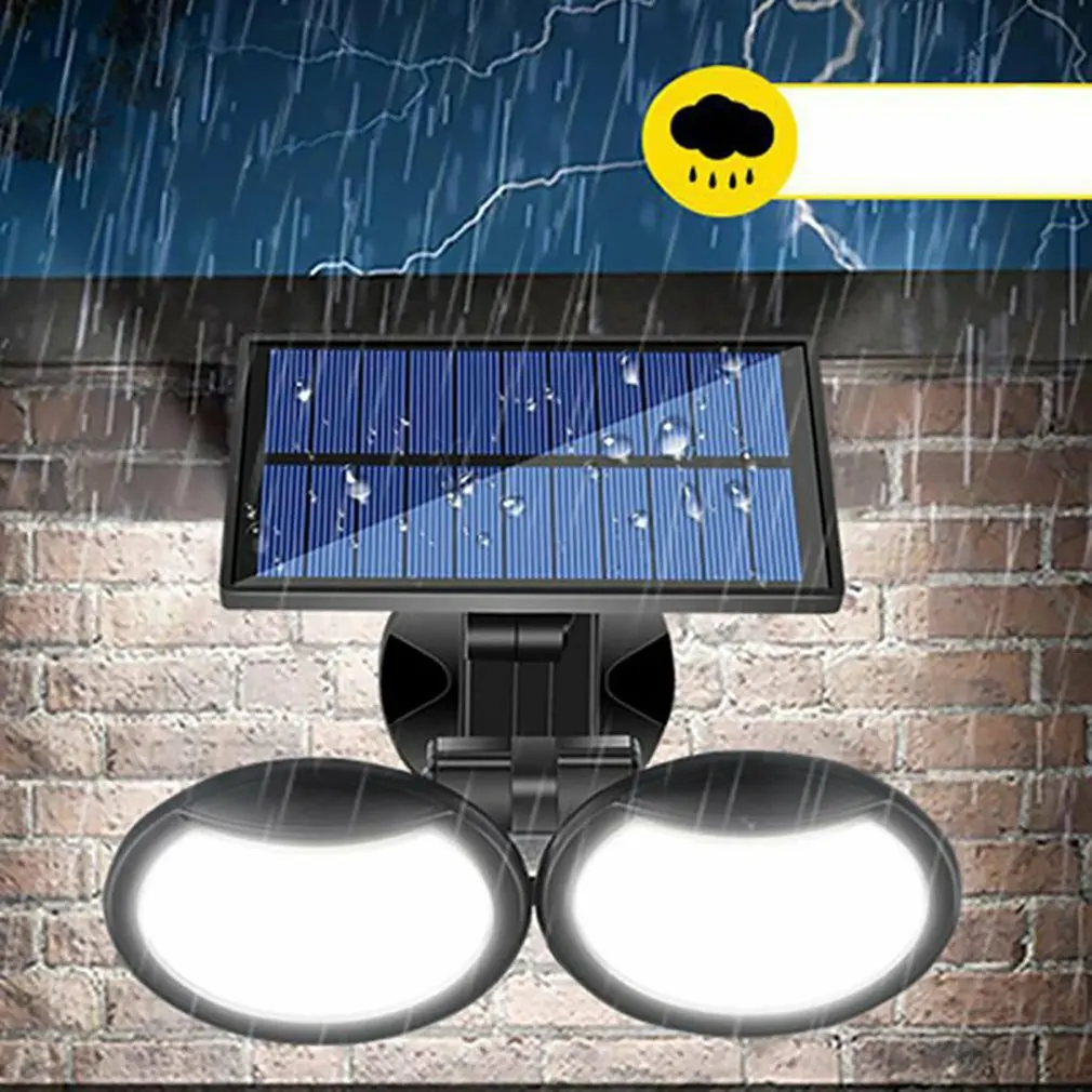 

Led Double Head Garden Light Household Solar Body Induction Light Outdoor Waterproof Street Solar Light