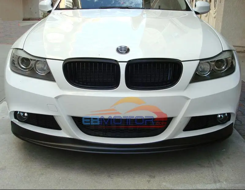 Неокрашенный AK Стиль передний спойлер для BMW 3 серии E90 E91 LCI короткое Спорт бампер
