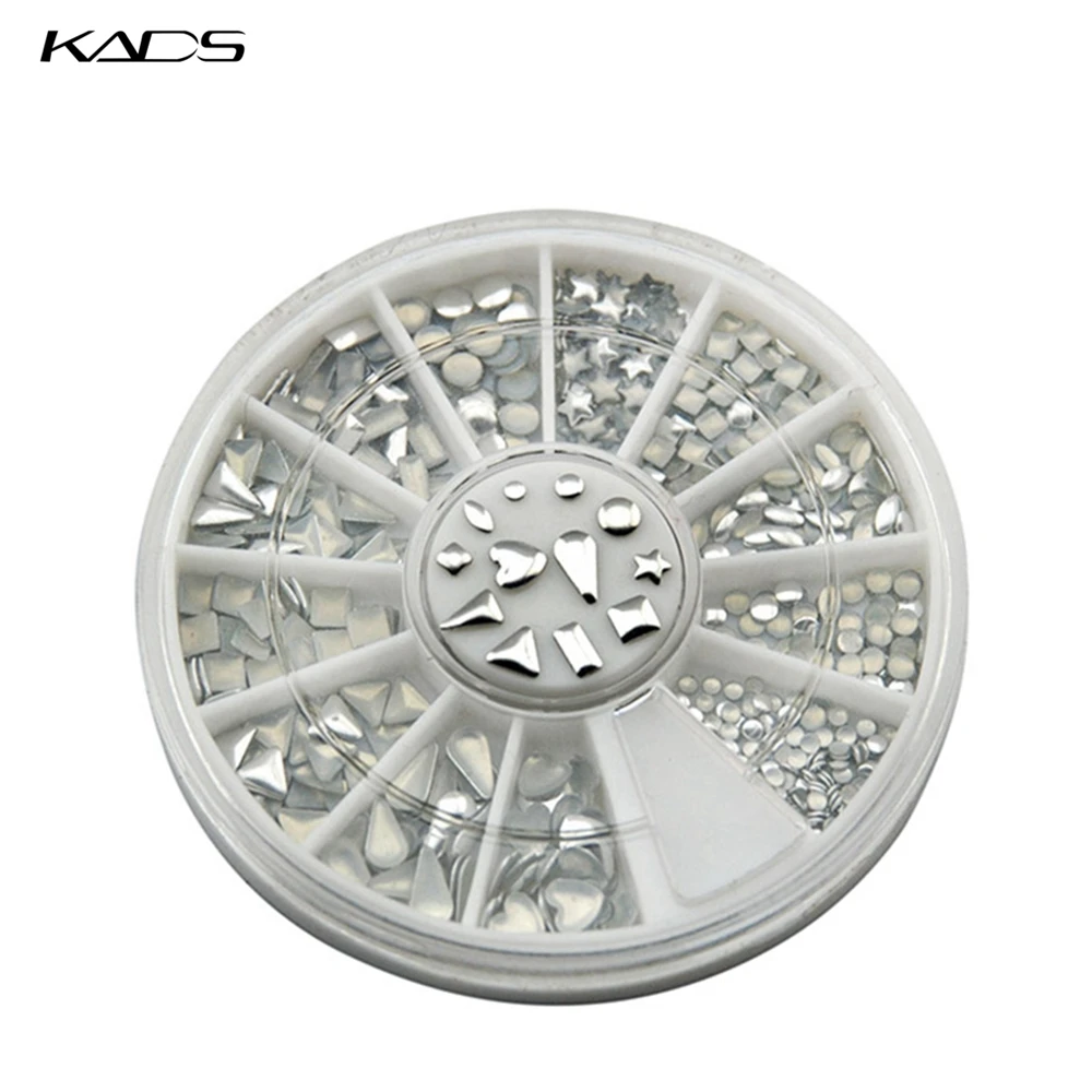 KADS ногтей металлик хлопья искусство украшения 3д аксессуары дизайн шику