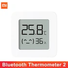 Датчик температуры и влажности Xiaomi Mijia 2, приложение для умного дома, Bluetooth, беспроводной умный цифровой ЖК-экран, Официальный магазин Xiaomi, Новинка