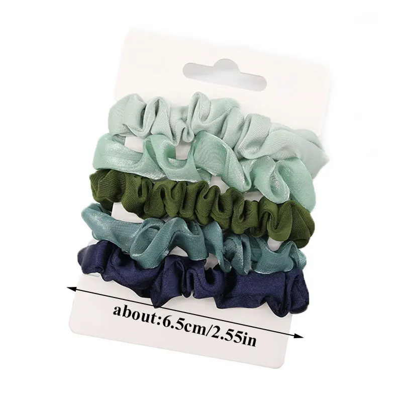 

Organza Hair Tie Women Girl's Large Intestine Hair Tie Set Solid Color Simple All-match Elastic Hair Tie Hair Accessories