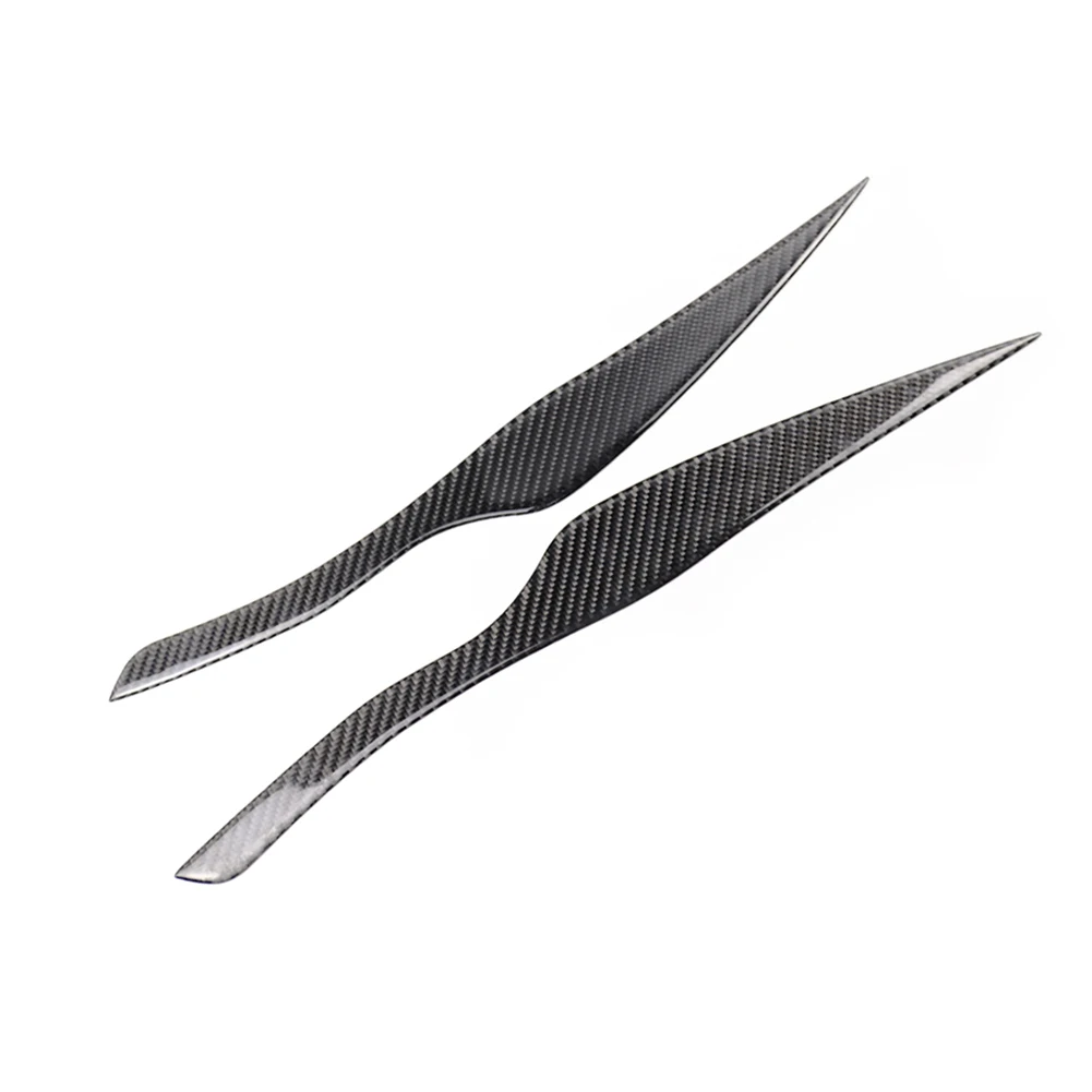 

2 PCS/Set Carbon Fiber Stickers Headlight Eyebrows Eyelids FOR BMW Old Three Series E90 318i 320i 325i 2005-2012 Car Styling