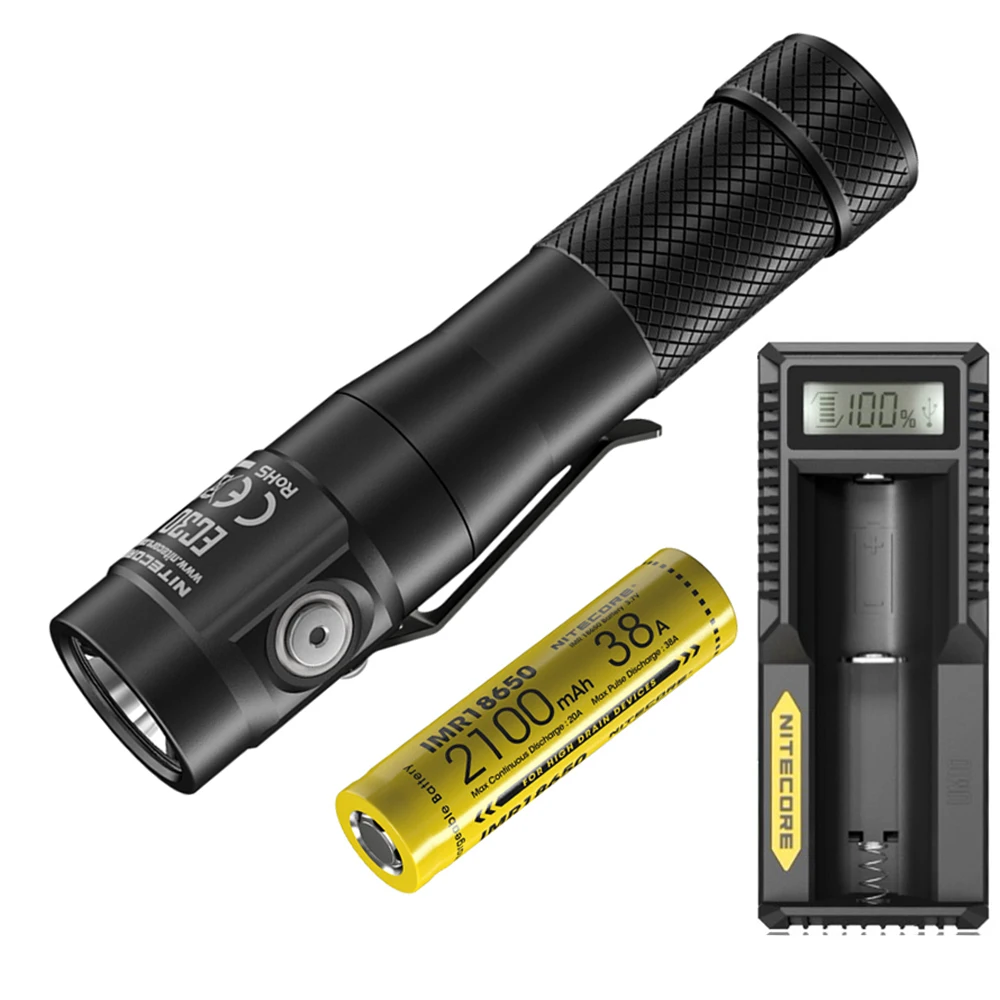 EC30 2100 38A UM10 NITECORE EC30 тактический фонарь XHP35 HD max 1800 люмен луч бросок 220 м тактический фонарь Магнитный задний фонарь - Испускаемый цвет: EC30 2100 38A UM10