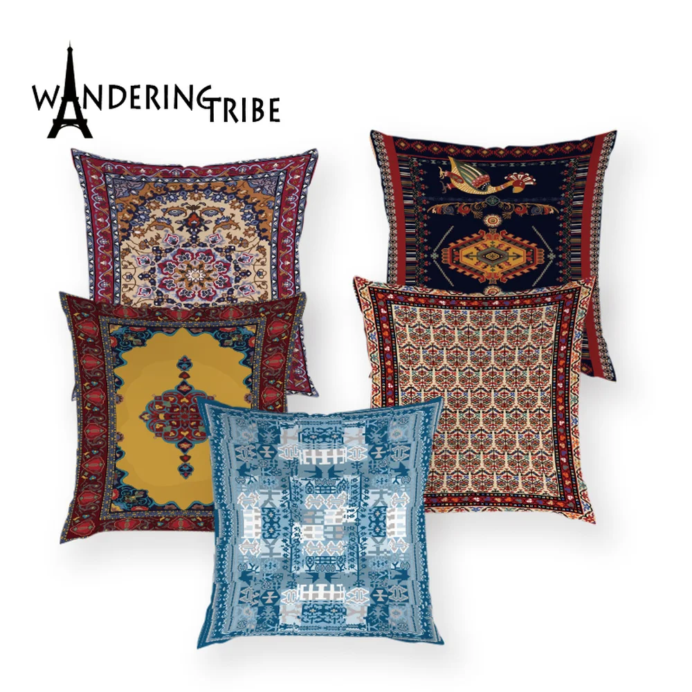 Этнический чехол с искусственными мандалами винтажный рисунок накидка на