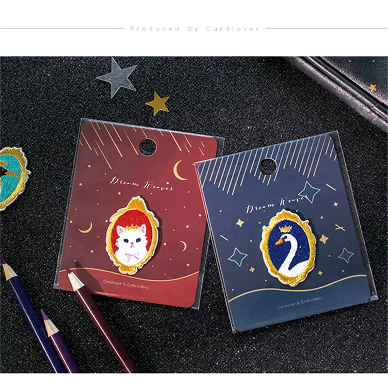 YaMinSanNiO DIY Cute Animal Series Embroidery Stickers for Clothes Patch on Backpack Jeans Patches Clothing Iron | Дом и сад