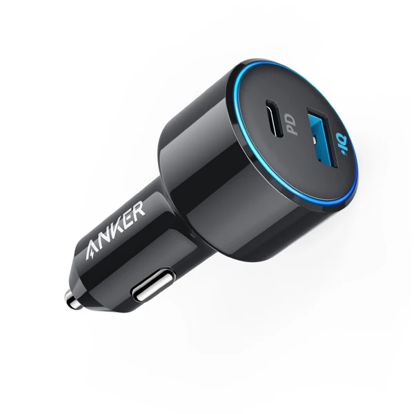 Anker 42W power Drive speed+ Duo, 2 порта USB C автомобильное зарядное устройство, один 30W power Delivery port для iPhone, iPad Pro, Galaxy, MacBook, LG и т. Д