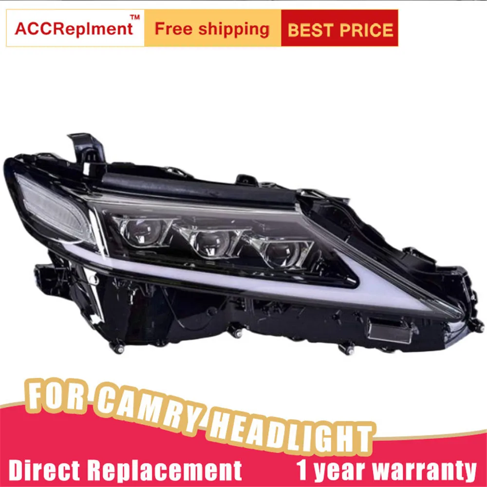 

2Pcs LED Headlights For Toyota Camry 18-21 led car lights Angel eyes xenon HID KIT Fog lights LED Daytime Running Lights