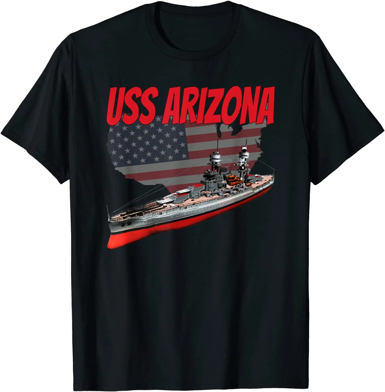 

Battleship BB-39 World War II Boys Summer Cotton O-neck Short Sleeve T-shirt