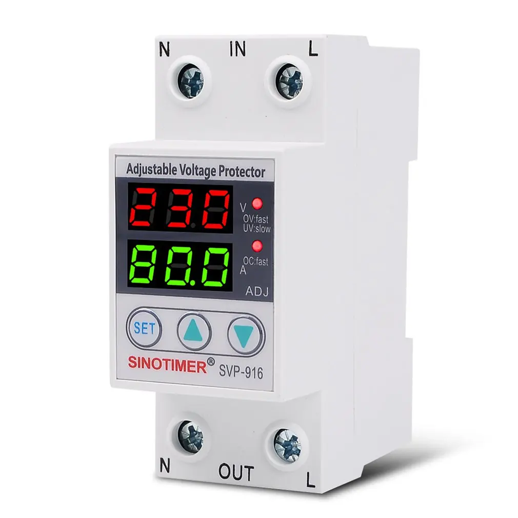 

Adjustable Voltage Relay Control Over Under Voltage Protective Overvoltage And Over Current Protection Devices Din Rail