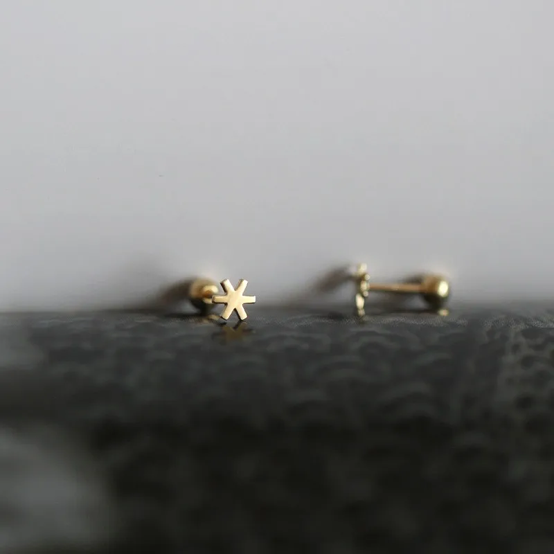 Выбор шага 9k чистого золота шар из нержавеющей стали круглый завинчивающаяся