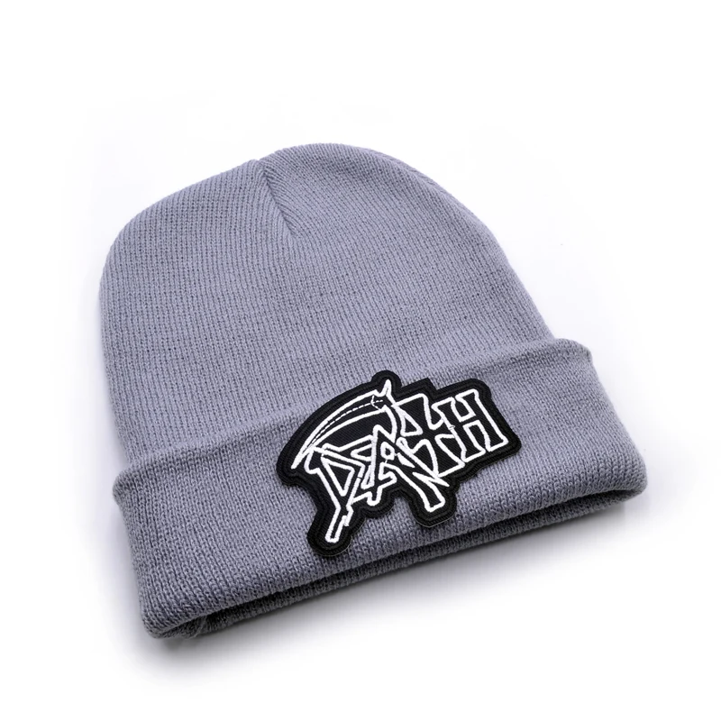 Шерстяные шапки с логотипом Death 6 цветов Вязаная мужская зимняя женская