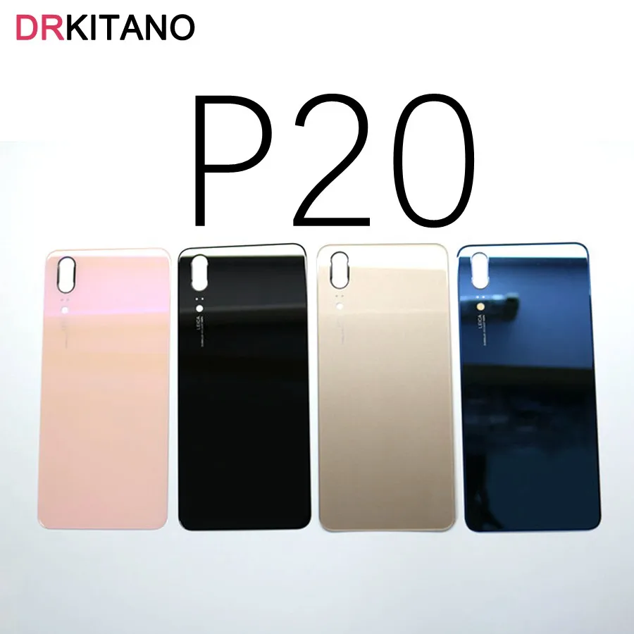 Для huawei P20 Pro Крышка батарейного отсека задняя дверь Корпус Задняя стеклянная панель для huawei P20 Lite Крышка батарейного отсека Nova 3e Замена