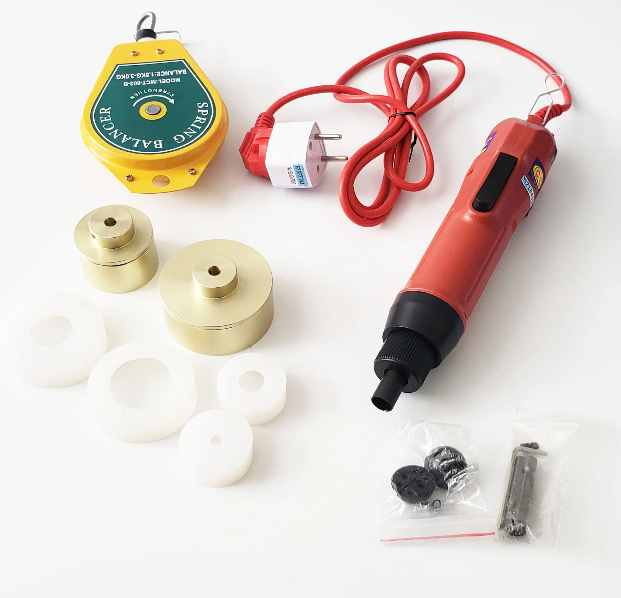 Машина для укупорки бутылок электрическая или пневматическая модель крышек