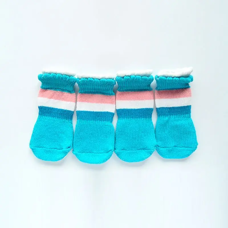 

Small Pet Puppy Dogs Socks Cotton Anti Slip Dog Skid Warm Socks Shoes AUG889