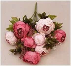 Искусственный шёлковый пион Винтаж украшенные цветами Домашние туфли Свадебная