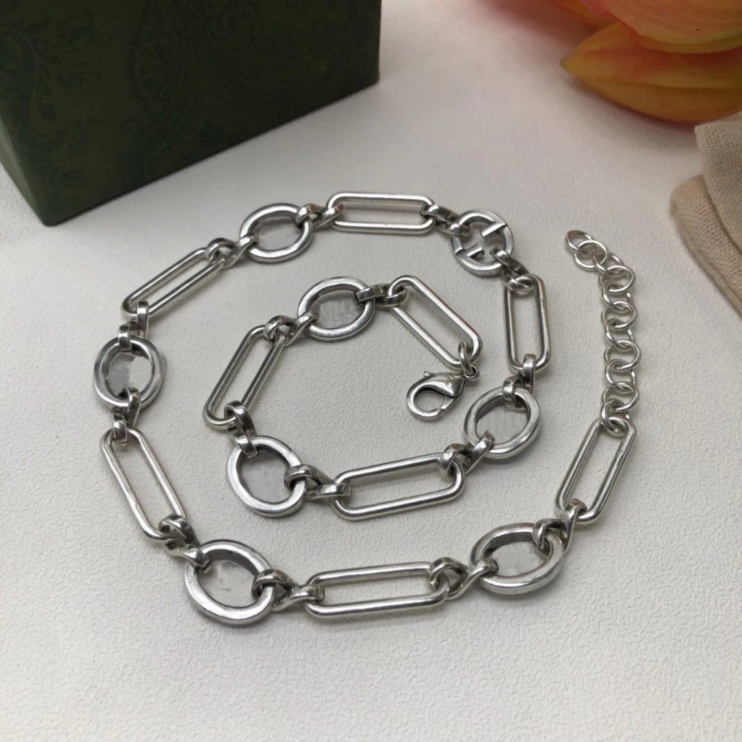 

s92 sterling silver ladies necklace classic fashion. High quality. Hot sale. Party gift