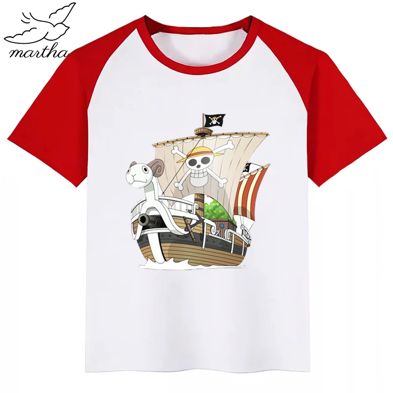 Luffy/футболка для мальчиков детская одежда с короткими рукавами и принтом Детский