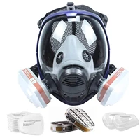 full face respirator mask industrial painting spraying respirator gas mask suit eye protection safety work filter dust face mask