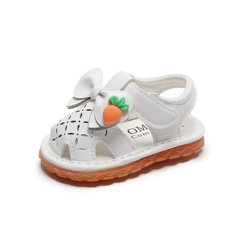 

Infant Girls Sandals Shoes Summer Kids Baby Carrot Shoes Hollow Soft Leather Sandals Children Toddler Shoes Cute 0-2 Years Old