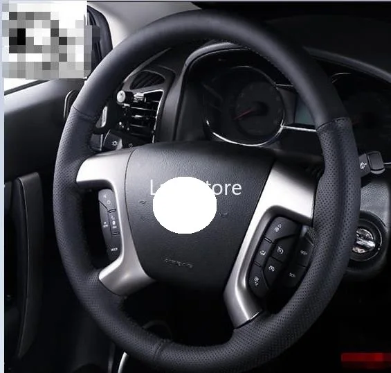 

Hand-stitched Leather Steering Wheel Cover For Chevrolet Cruze Aveo Malibu Captiva,Steering Wheel Cover for car universal 15in