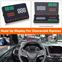 car hud head up display auto electronic accessories for cheverolet equinox 2012 2020 obd2 windshield driving speed diy film