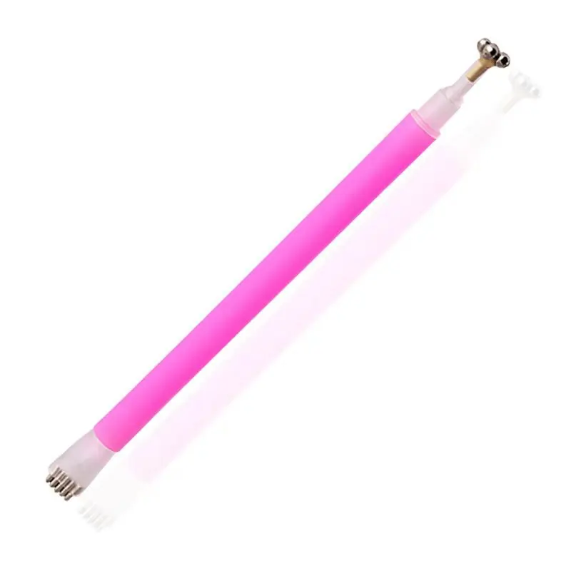 

New Manicure Implement Cat's Eye Magnet Manicure Plastic Pink Rod Double-Headed Magnetic Nail Brush Spot