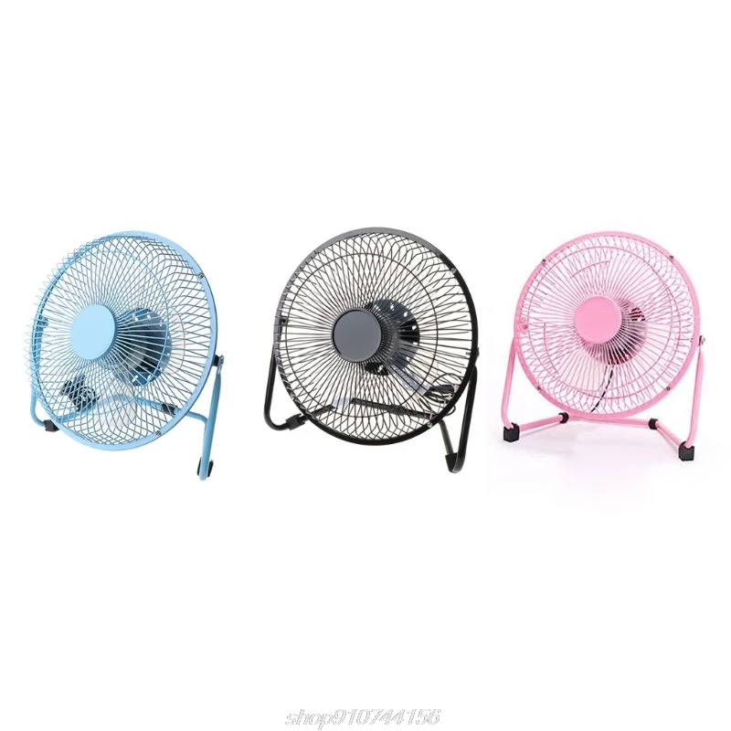 Портативный USB-вентилятор с 2 скоростями металлический 8 дюймов | Бытовая техника