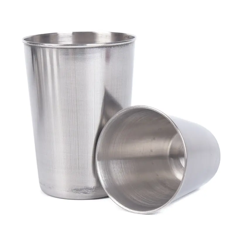 

Outdoor Camping Cup Tableware 30ml/70ml/170ml Travel Cups Set Stainless Steel Cover Mug Drinking Coffee Tea Beer With Case