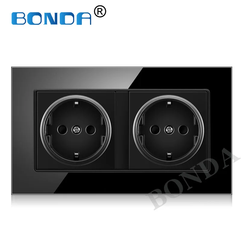BONDA ЕС Стандартный стены Мощность устройство к разъему 3 цвета с украшением в виде