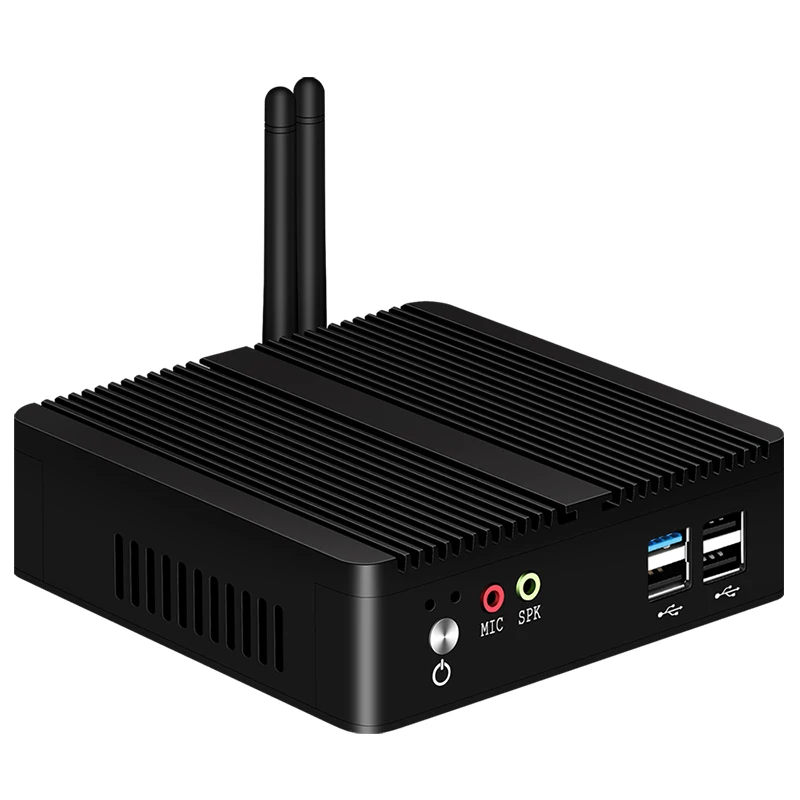 Мини ПК без вентилятора XCY Intel Celeron j1900 Win Windows 10 7 Linux тонкий клиент Minipc Pfsense порт Micro