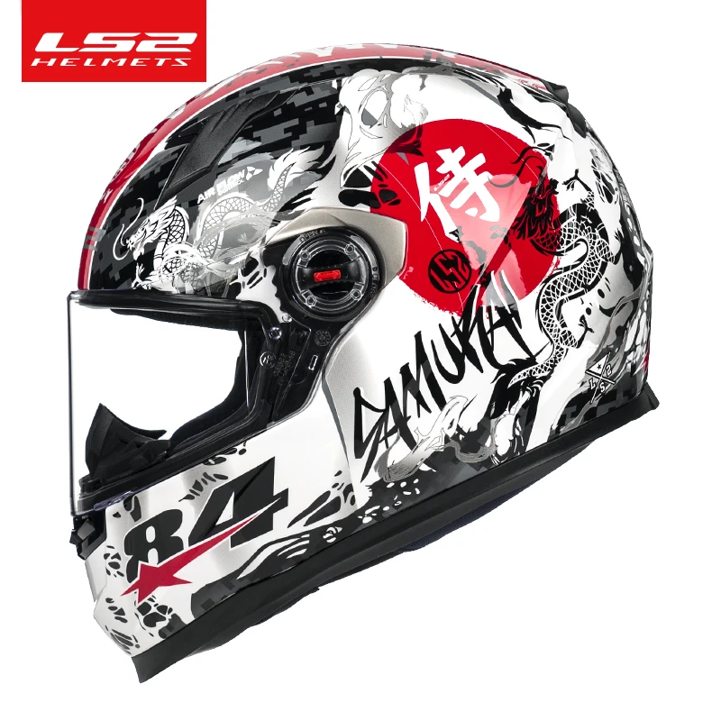 LS2 FF358 Полнолицевой мото rcycle шлем capacete ls2 Racing casco Moto Alex barros samurai moto ECE cascos para moto|Шлемы|