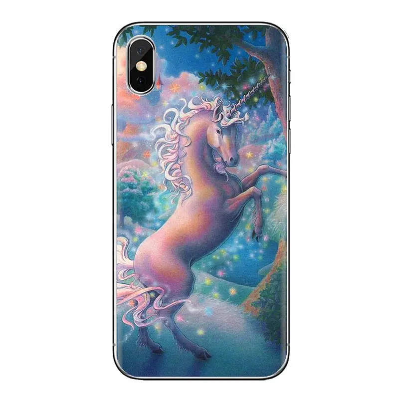 Радуга Розовая лошадка единорог для Xiaomi Redmi 4A S2 Note 3 3S 4 4X5 6plus 7 6A Pro Pocophone F1