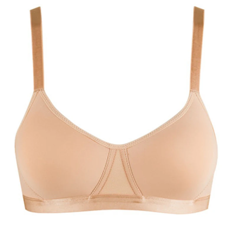 Прямая поставка женское Бесшовное нижнее белье с чашкой 3/4 без подкладки