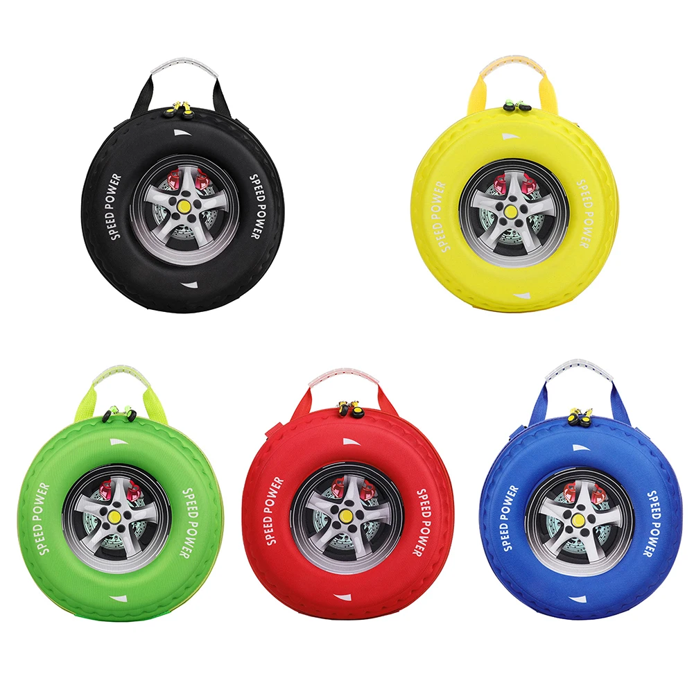 

Cartoon Car Tyre Children Backpack Lovely Nylon Kindergarten Shoulder Schoolbag for Kids