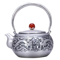 teapot stainless steel teapot silver teapot iron teapot hot water teapot teapot 900 ml water tea bowl kung fu tea set