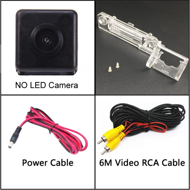 NO LED Для Volkswagen T5 Transporter Caravelle Multivan 2003~ HD автомобильный обратный резервный заднего вида парковочная камера заднего вида ночного видения - Название цвета: NO LED