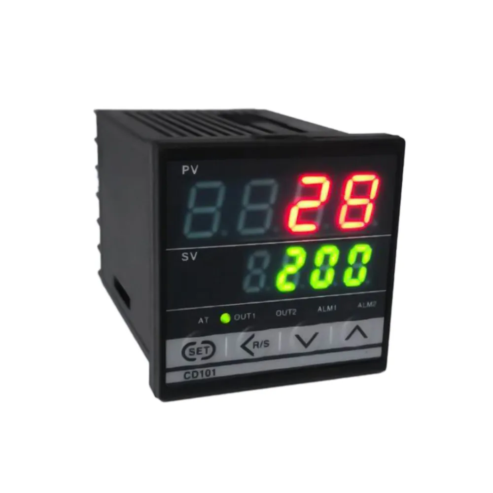 

Digital PID dual display Temperature Controller Max Test Temperature 1372 Degree Thermoregulator with Alarm Relay Output CD101