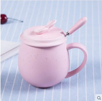 with lid spoon Винтажные керамические кружки в форме яблока с крышкой ложкой, чашка для завтрака с молоком, кофейная чашка, парные кружки для кофе и воды, милая чашка для завтрака - Цвет: with lid spoon