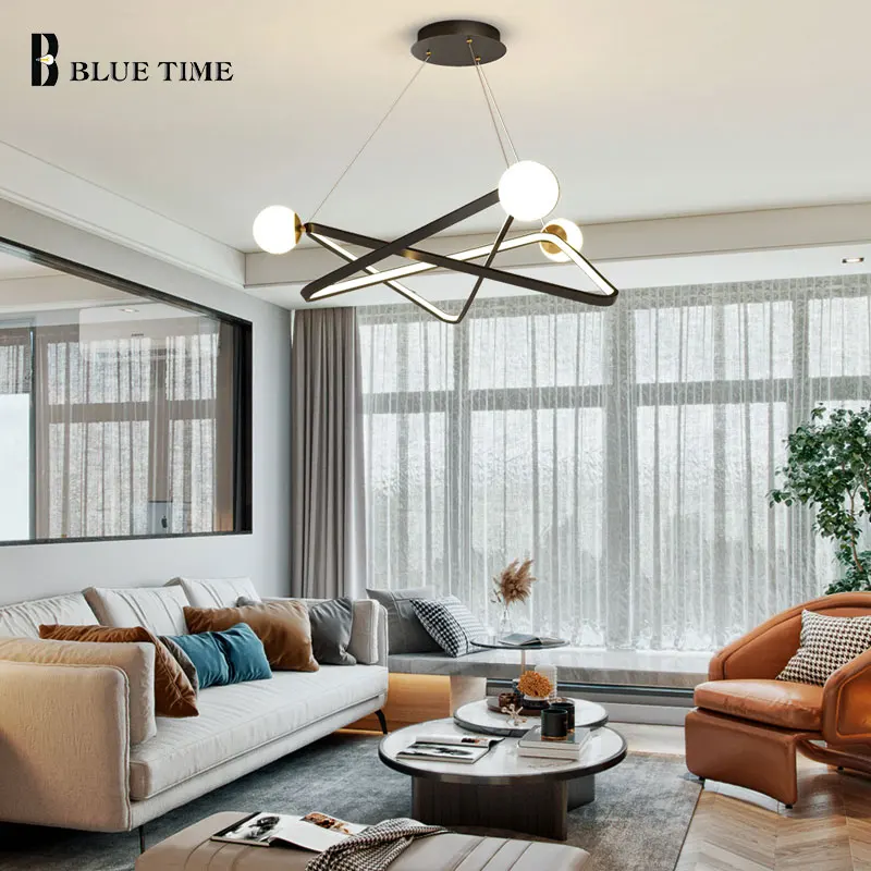 

Modern Led Pendant Light Black&Gold Hanging Lamp Ceiling Pendant Lamp for Living room Dining room Kitchen Bedroom Luminaires