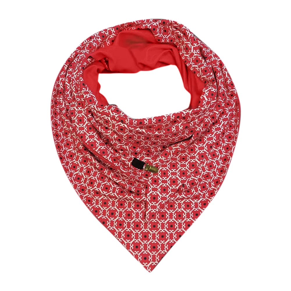 

Women's Scarves Mens Neck Warmer Snood Scarves Geometric Printed Thermal Chunky Shawls Autumn Winter Unisex