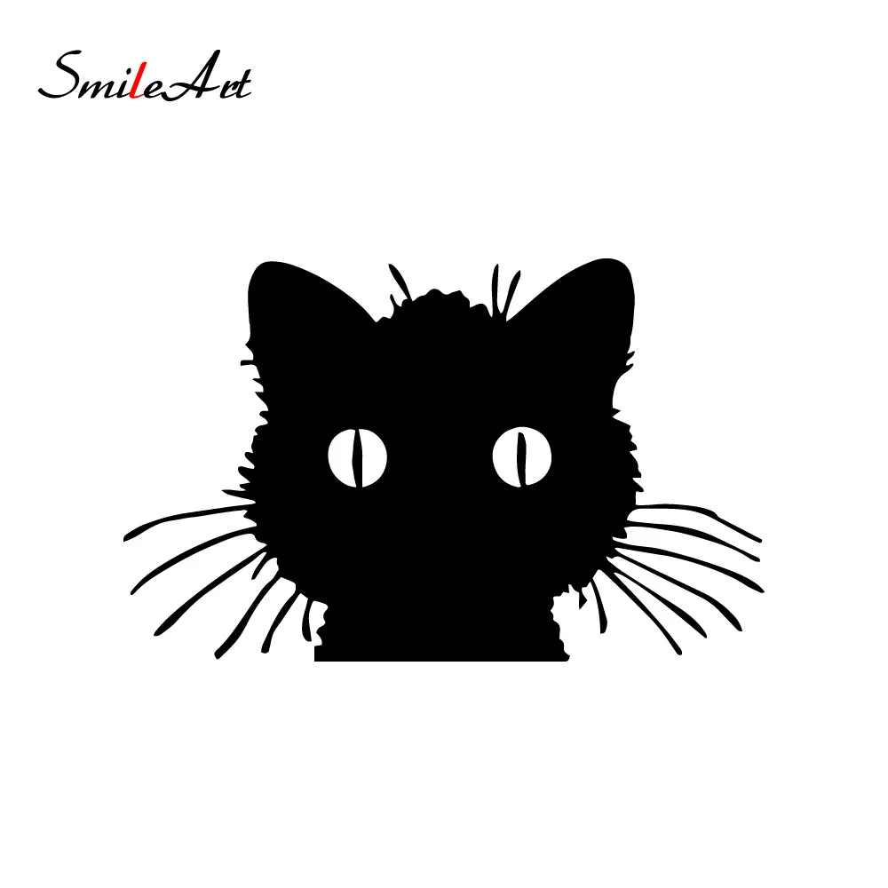 Прикольный дизайн кошка авто наклейка забавные виниловые наклейки для
