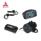 Комплект для преобразования двигателя QSMOTOR 138, 3000 Вт, V3, 70H, 5500 Вт, макс. непрерывная передача 72 в, 100 кмч, с контроллером EM150-2SP для карт