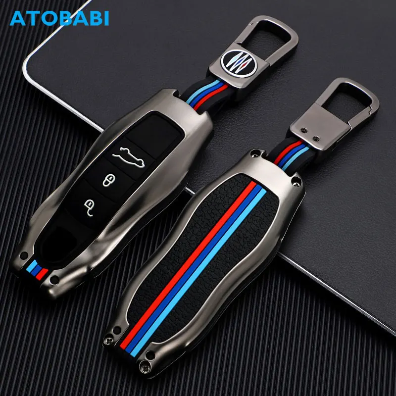 Цинковый сплав с силиконовый чехол для ключей от машины интеллектуальный пульт