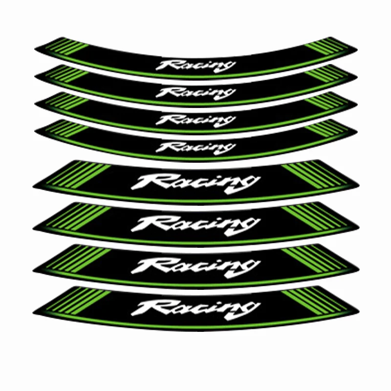 Наклейка на мотоцикл с логотипом в полоску водонепроницаемые наклейки колесные