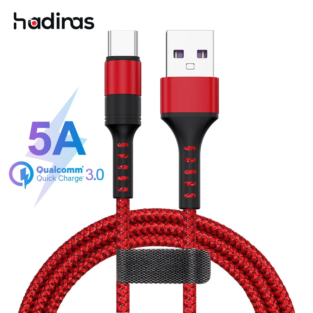 Супер быстрый USB C кабель 5A для Huawei P20 P30 Xiaomi Mi 9 Quick Charge 3 0 Type зарядный Samsung S10 S9 S8